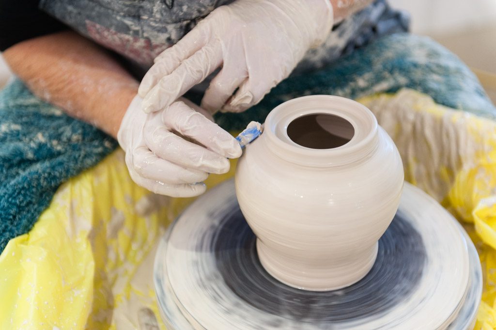 Ceramic artist and teacher, Jill Cuthbertson is part of a team that facilitates clay classes in Brisbane