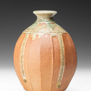 Stoneware faceted ash and celadon glazes
12 X 12 X 18cm    .8kg