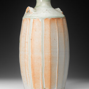 Porcelain, fluted, ash and celadon glazes
15.5 X 15.5 X 33.5cm    2.4kg