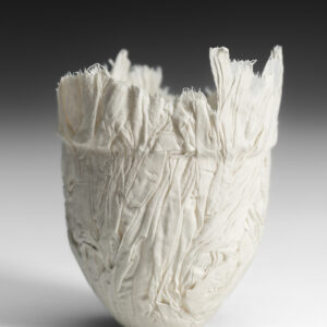 Porcelain, high fired.
10 X 10 X 13cm