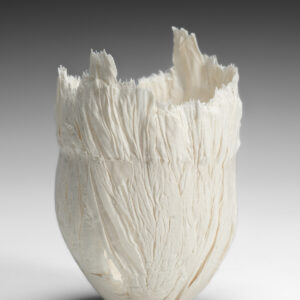 Porcelain, high fired.
10 X 10 X 13cm