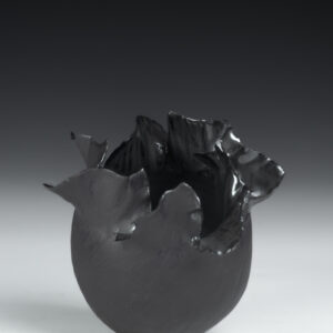 Wheel thrown and altered - black midfire clay
130 X 140 X 120cm