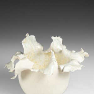 Wheel thrown and altered - stoneware
22 X 22 X 15.5cm