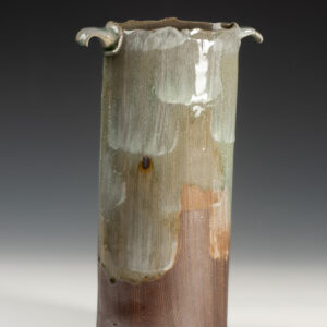 Vase
Woodfired Stoneware with Porcelain Slip and Ash Glaze
20 X 11 X 32cm     $700